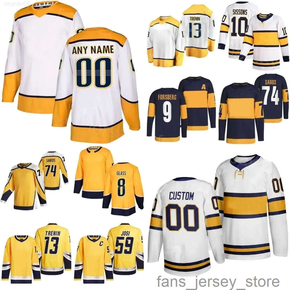 Maglia Hockey Nashville Luke Evangelista Roman Josi Ryan Mcdonagh Alexandre Carrier Samuel Fagemo Michael Mccarron Dante Fabbro Philip Tomasino Pred-image