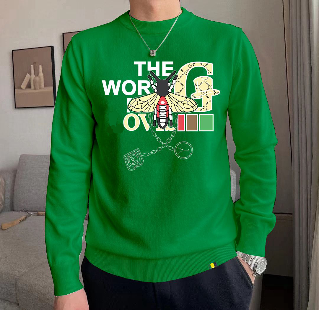Mens Sweaters Fashion Men's Casual Round Long Sleeve Sweater Men Women Letter Printing Sweaters #188