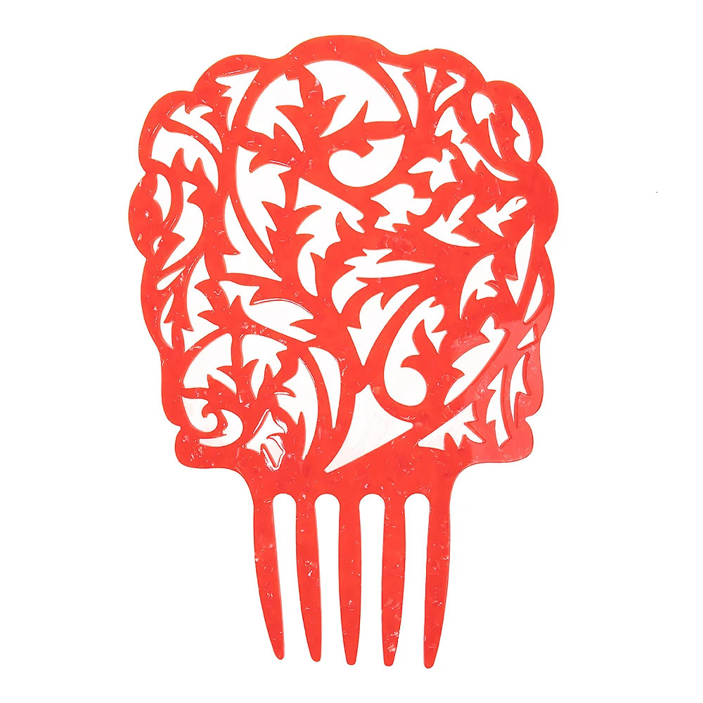 Vintage Hair Comb Colorful Acetate Accessories Tortoiseshell High Flamenco dancers Headdresses jewelry Gift 240311