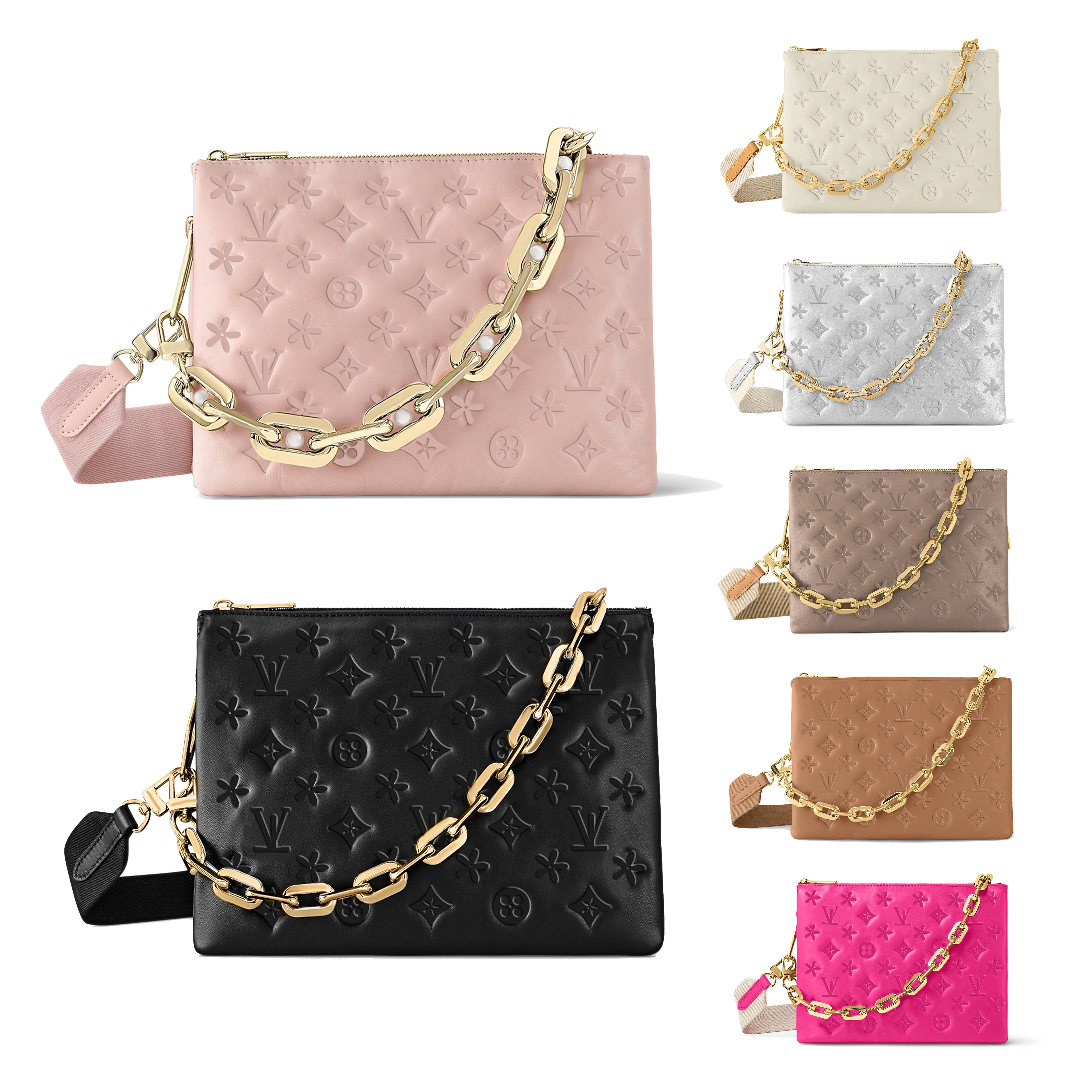 Designer bag Crossbody Genuine Leather Women's Purse mens satchel tote Embossed bag Luxurys handbag fashion chain envelope lady travel shoulder Bags