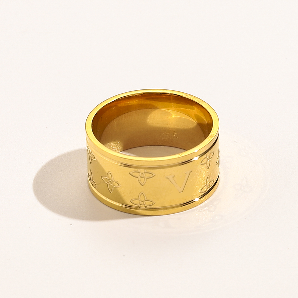 Plated Gold Designer Ring Designers for Women Men Letters Simple Style Fashion Elegant Couple Rings Engagement Trendy Holiday Gift s s