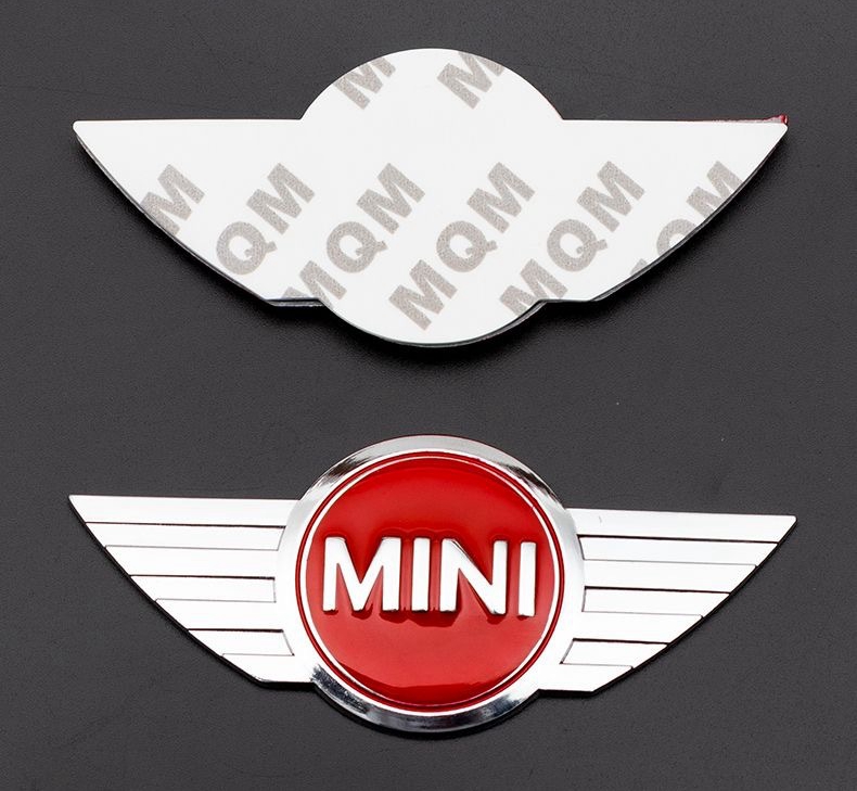 Mini COOPER S Metal 12*5cm Hood BADGE Tail Emblem F56 R50 R56 R53 R52 REAR Car Styling Auto Accessories