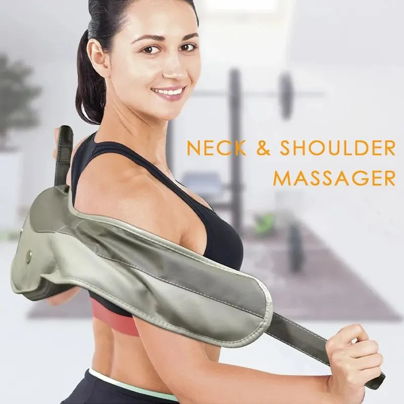 Neck and Shoulder Massager with Strong Massage Head Pounding Pressing the Back Body Compress to Relieve Fatigue Equipmen 240309
