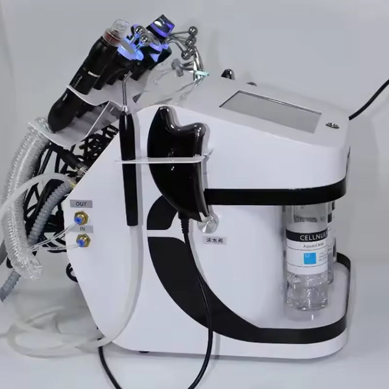 Hydra Dermabrasion Oxygene Jet Peel Machine Rf Ultrasound Multifunction Deep Cleansing Therapy Hydrogen Oxygen Machine