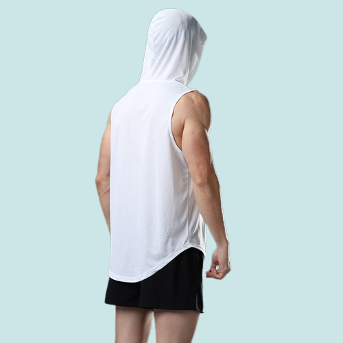 Yoga Outfit Gym Clothing Fitness Men Cotton Tanktop With Hooded Mens Bodybuilding Stringers Tank Tops Workout Singlet Sleeveless S
