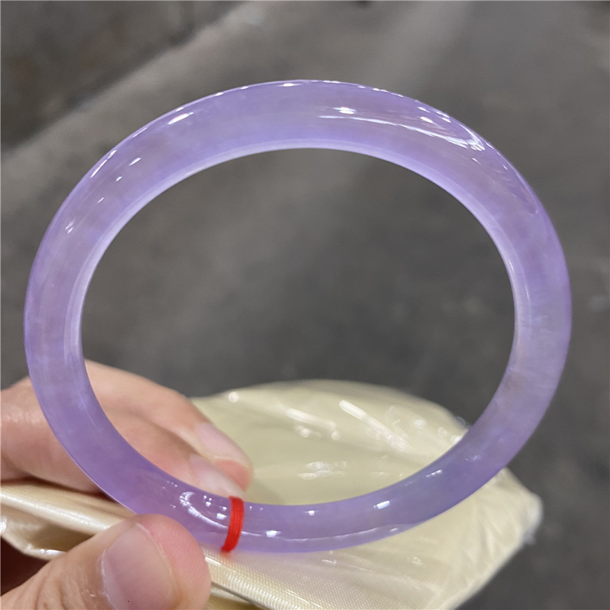 Myanmar Laokeng A-goods emerald jade bracelet high ice violet girls small round jade bracelet 230313