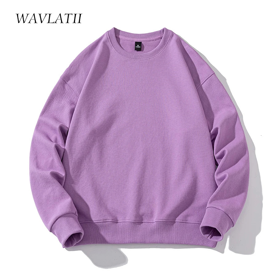 WAVLATII Oversized Sweatshirts for Women Casual White Black Hoodie Female Grey Long Sleeve Tops Spring Autumn WH2392 240318
