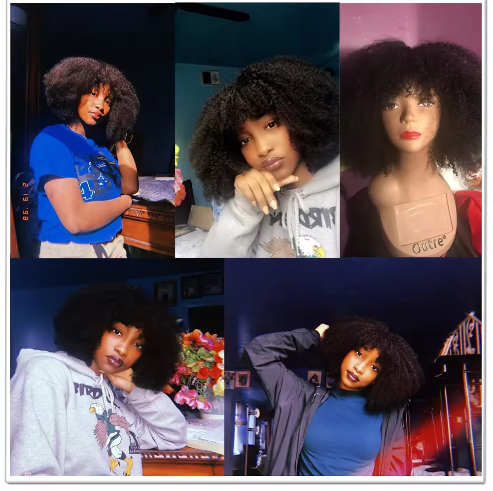 Trendy indian remy curly human hair bob glueless machine made wig with baby hair 250 density afro kinky jerry curl short hair wig for girl lady cheap 