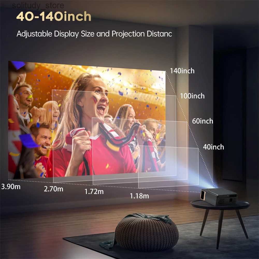 Other Projector Accessories Everycom YG627 Projector Android 11.0 WIFI Full HD 1080P Video Home Theater Smartphone Beam LED Projector 4k Movie Q240322