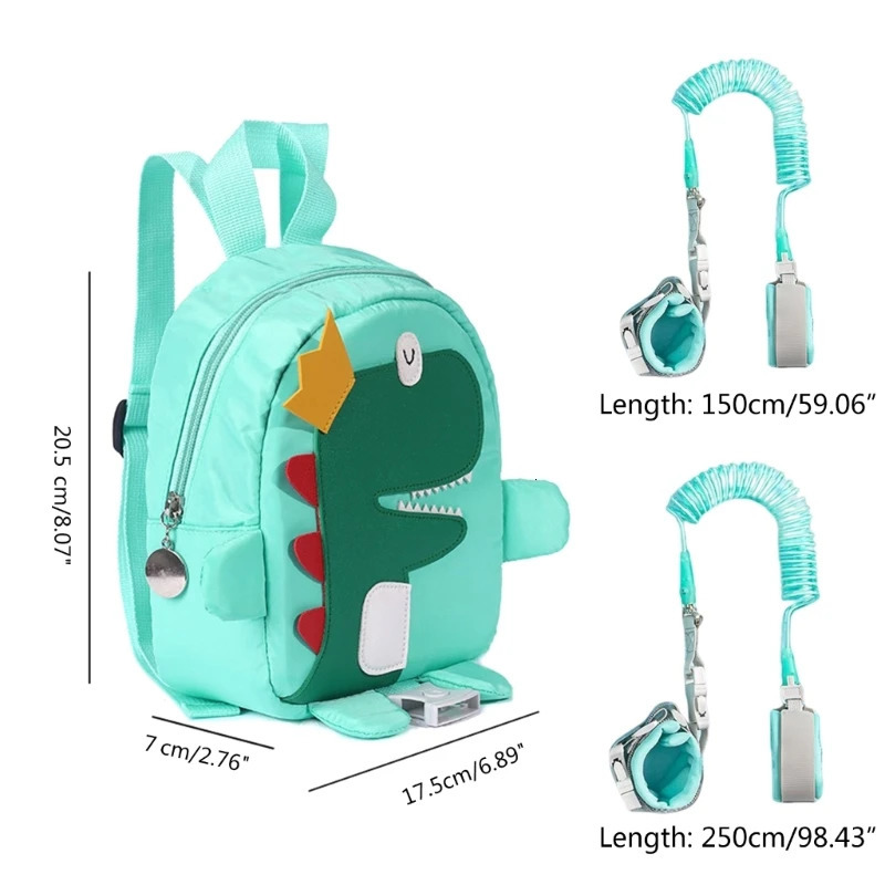 Toddler Leashes Backpack Kid Backpack Harness with Leash Cartoon Safety AntiLost Strap Rucksack Walking Safety Backpack 240314