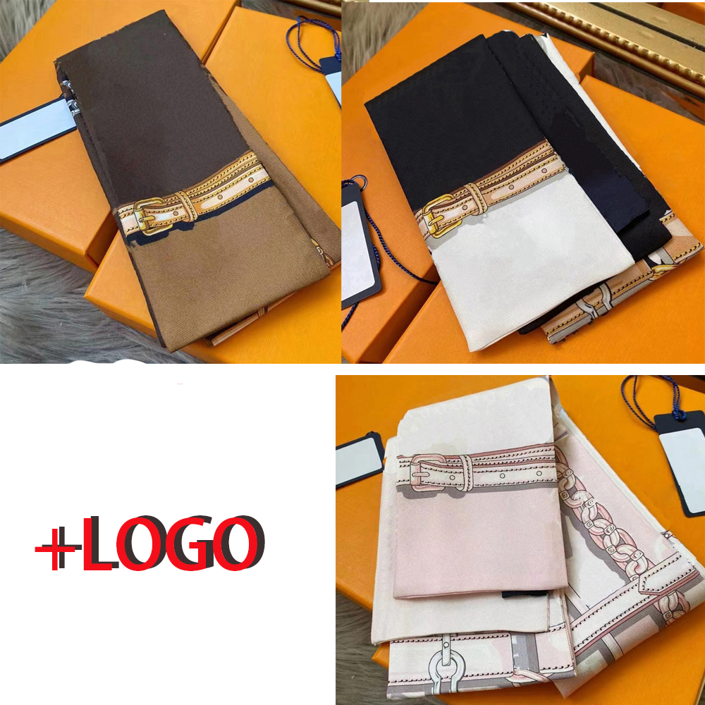 High grade silk scarves, women's long hair ties, spring and summer internet famous thin and narrow necklaces, bags, vintage ribbons, L