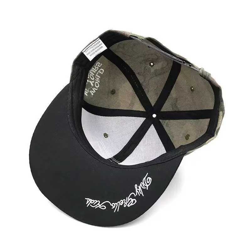 Ball Caps New version of duckbill cap Dgk panel letter duckbill cap camouflage neutral version unisex baseball card J240325