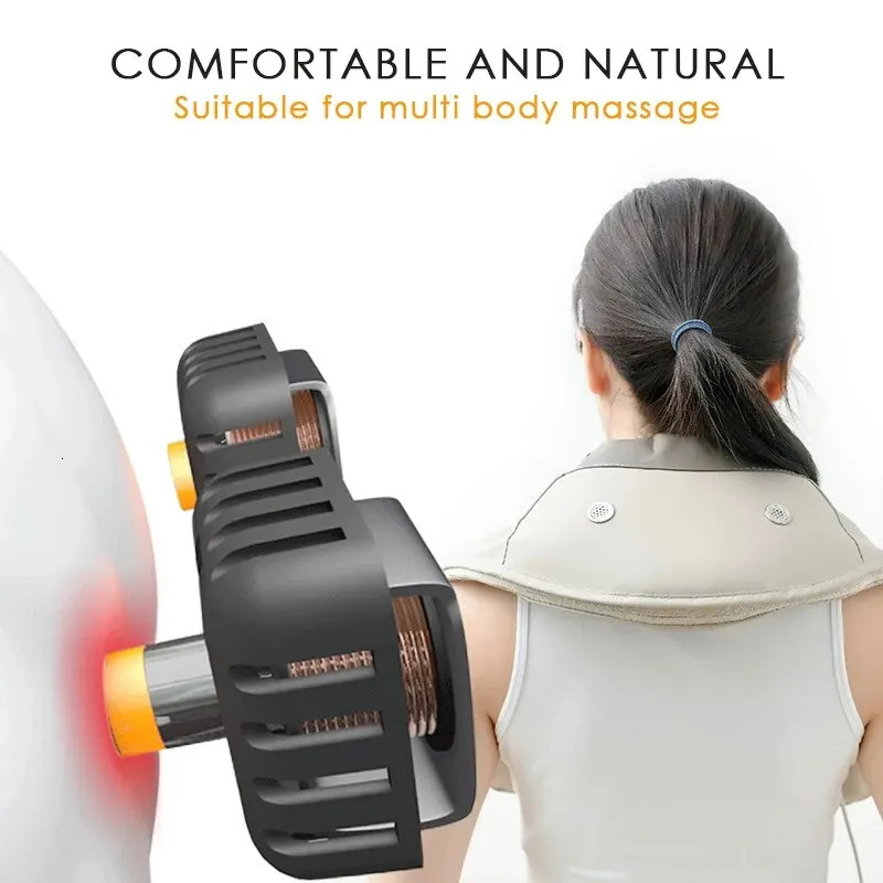 Neck and Shoulder Massager with Strong Massage Head Pounding Pressing the Back Body Compress to Relieve Fatigue Equipmen 240309