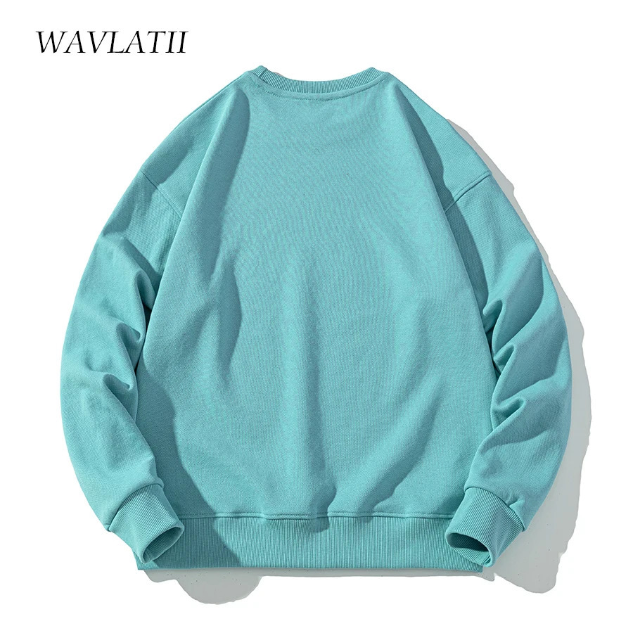 WAVLATII Oversized Sweatshirts for Women Casual White Black Hoodie Female Grey Long Sleeve Tops Spring Autumn WH2392 240318