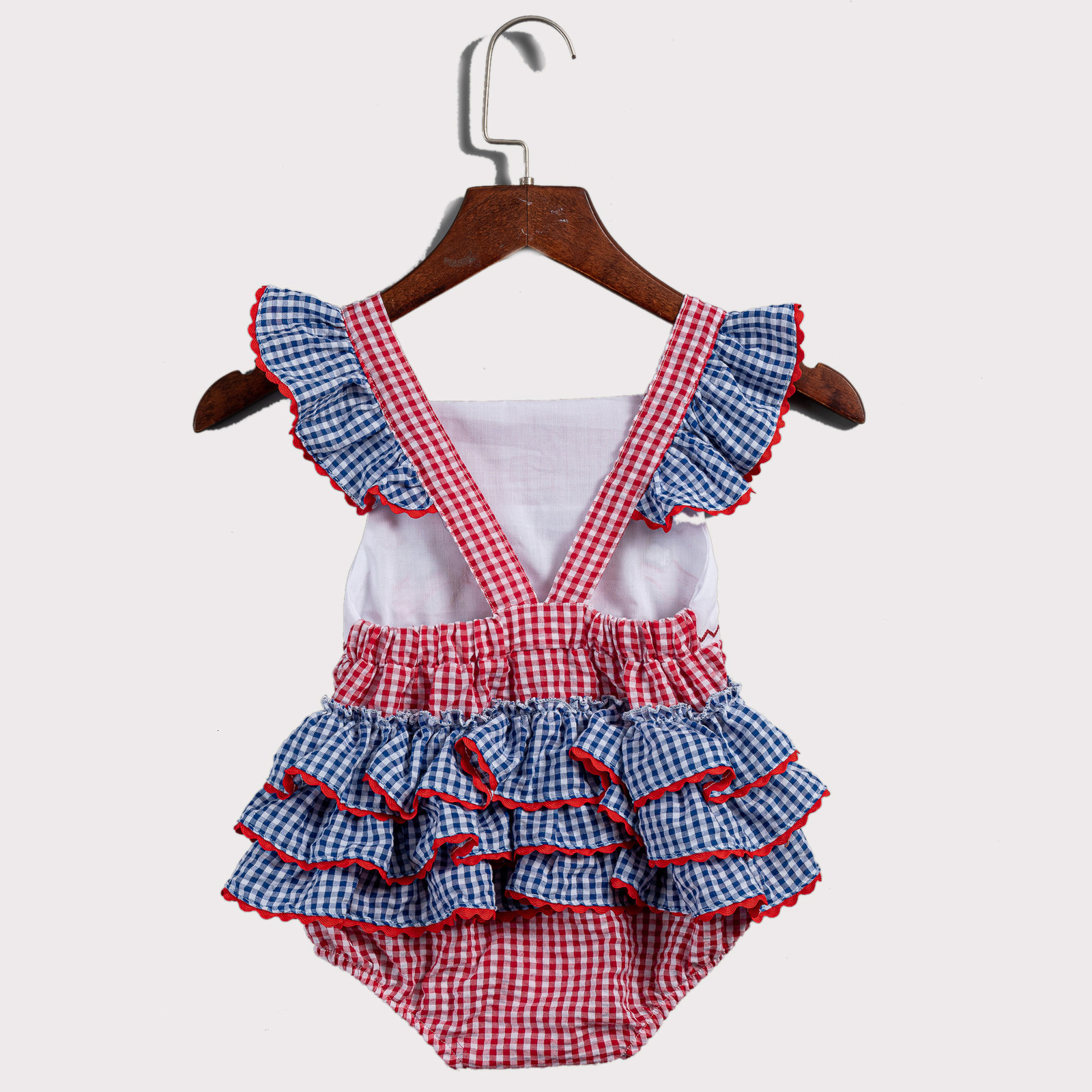 Girlymax Independence Day Sibling July 4th Boys Girls Stripe Stars Woven Smocked Dress Romper Shorts Set Boutique Kids Clothing 220531