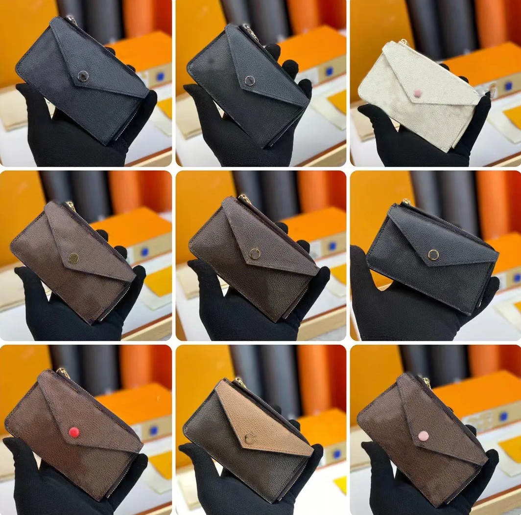 Classic Fashion brand Designer chain wallet woman Leather purse Luxury Coin long Purses Card Holder passport key pouch coin pouchs Fashion handbags