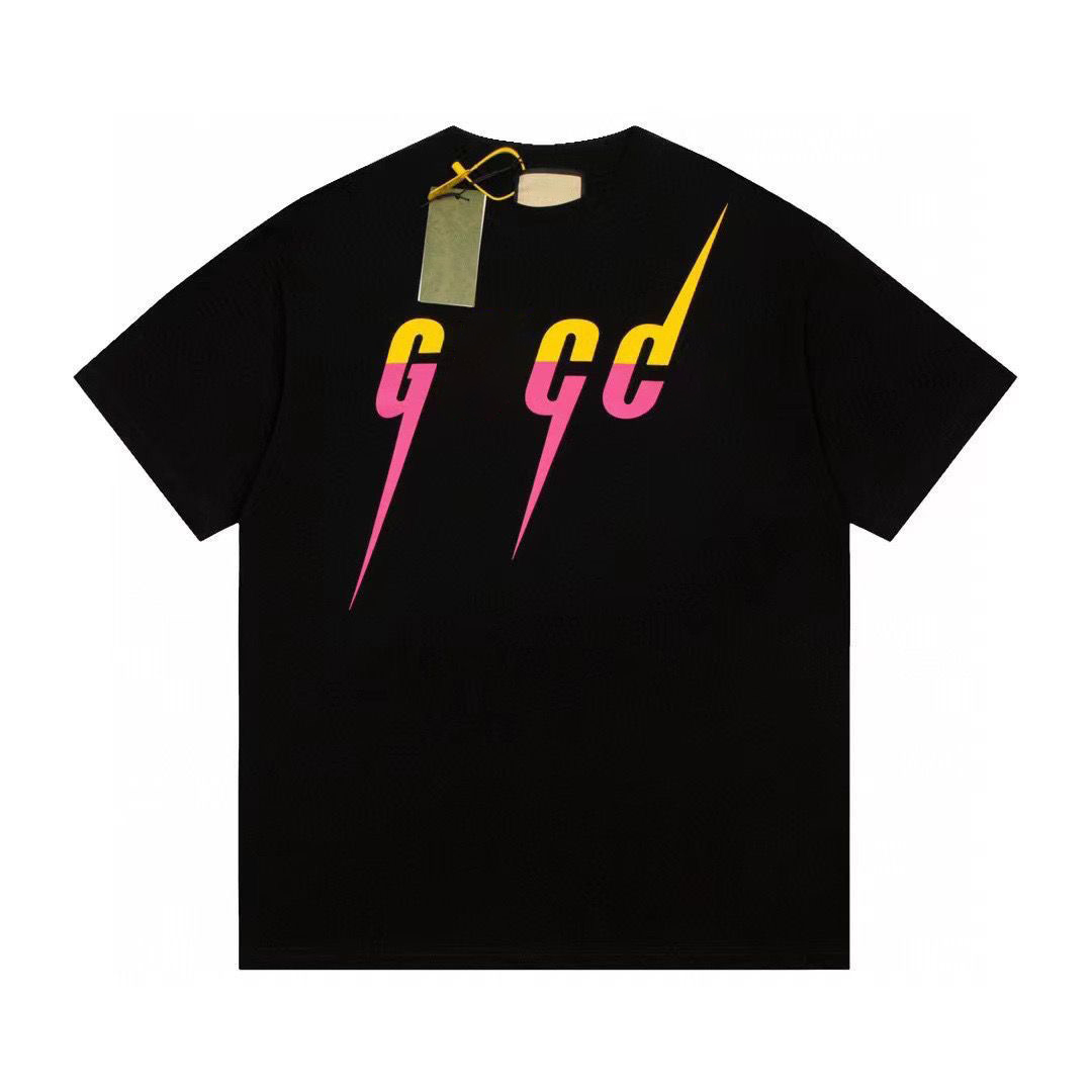 Designer men's T-shirt men's pullover short sleeved high-end minimalist texture men's beach women's top T-shirt couple size 3xL