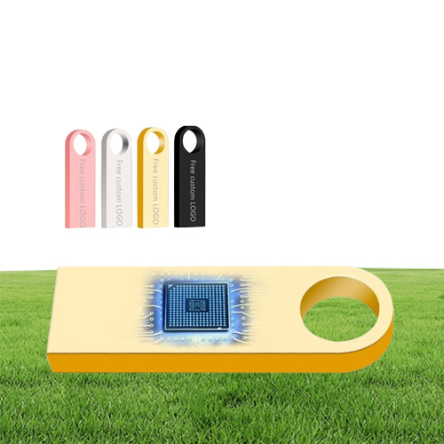 New USB Flash Drive 64GB 32GB 128GB Pen Drive 128 64 32 GB Pendrive Waterproof Metal Silver U Disk Memory Memoria USB Stick