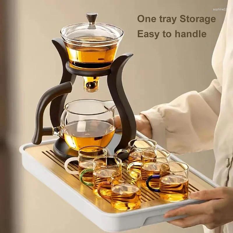 Set with Magnetic Water Diversion - Automatic Kung Fu Teapot for Lazy Tea Lovers