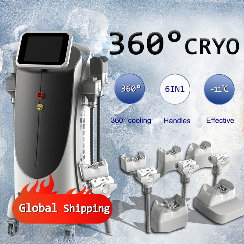 Latest version fat freezing 360 degree double chin removal Cryolipolysis Fat Removal Machine body slimming weight loss equipment