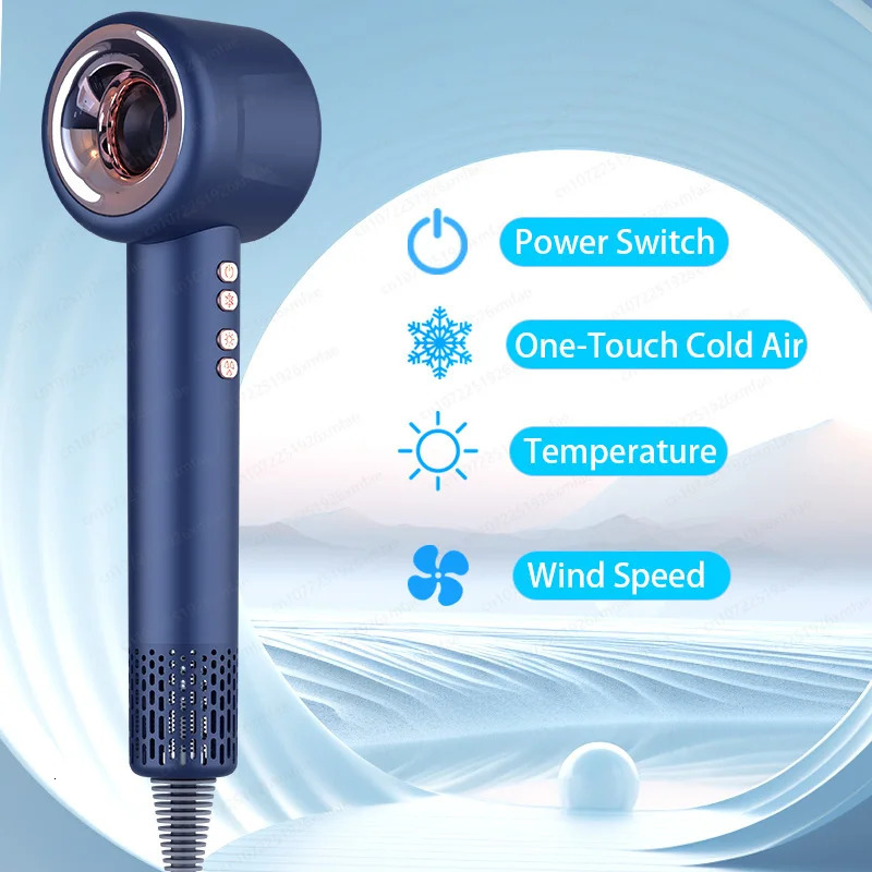Professional Leafless Hair Dryer 110V/240V Negative Ionic Hair Dryer / Cold Blow Dryer Hairdryer Home Appliance 240317
