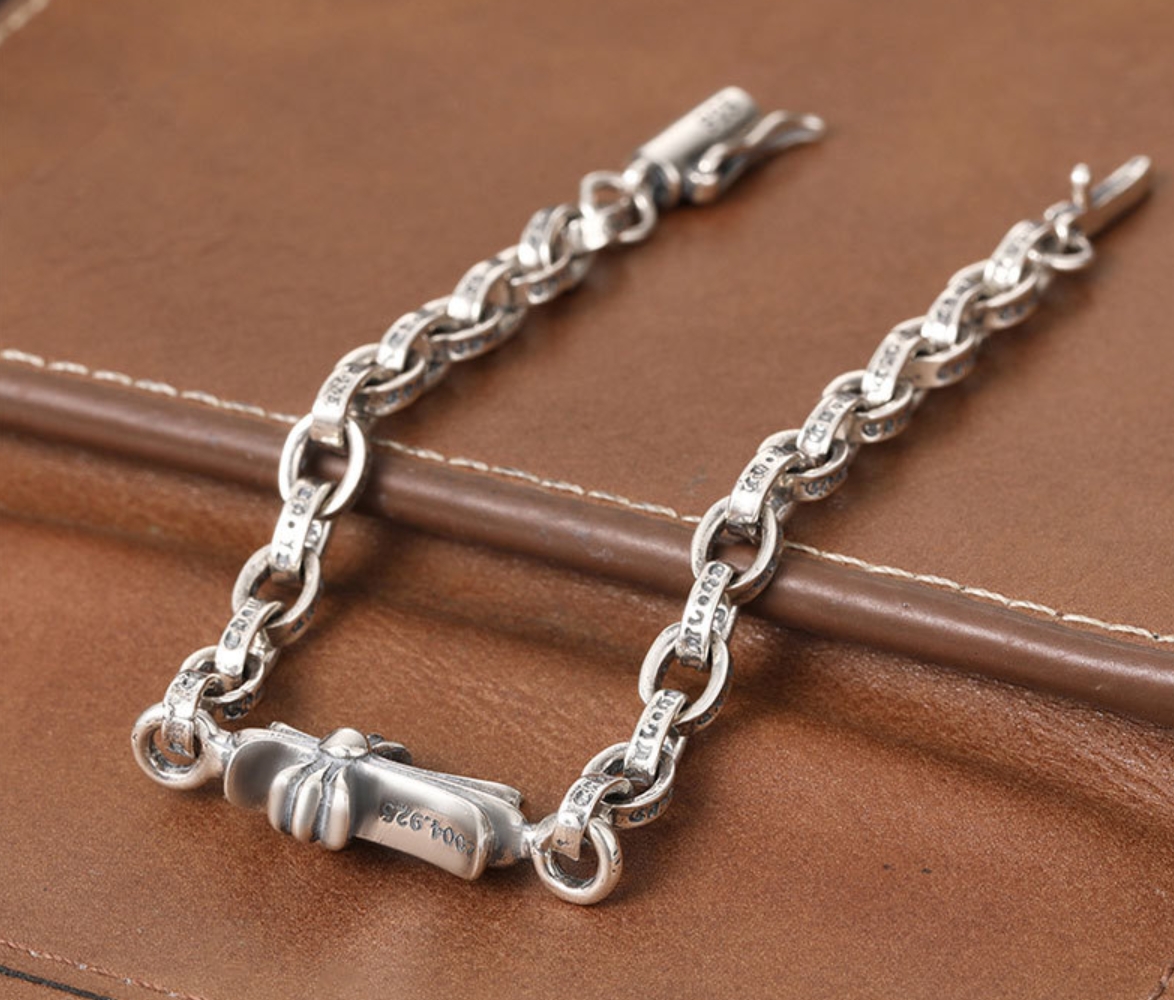 Designer Silver cross bracelets Bangle for men and women Luxury Brand trend personality punk cross style Lovers gift hip hop rock jewelry top quality151L