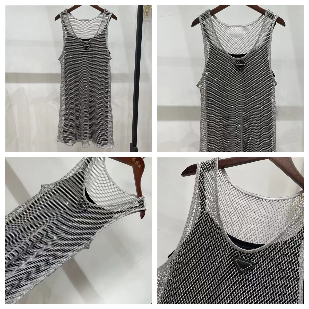 Crop top tank tops women designer shirt womens cotton slim fit sexy white camis triangle logo short sports open bellybutton vests tees women camis