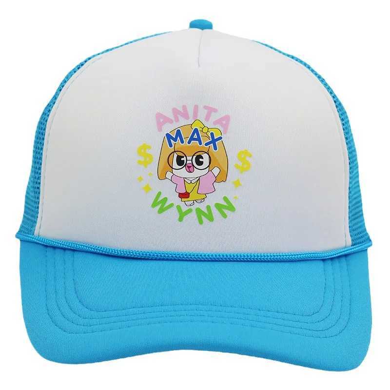 Ball Caps Anita Max Wynn foam Truck Driver Hat Mesh Snap Cap Adjustable Soft Fashion Cute Sunshine Beach Fisherman Hat Unisex Summer Hat J240325