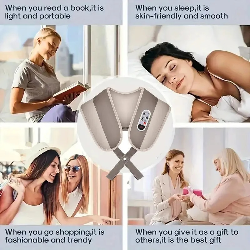 Neck and Shoulder Massager with Strong Massage Head Pounding Pressing the Back Body Compress to Relieve Fatigue Equipmen 240309