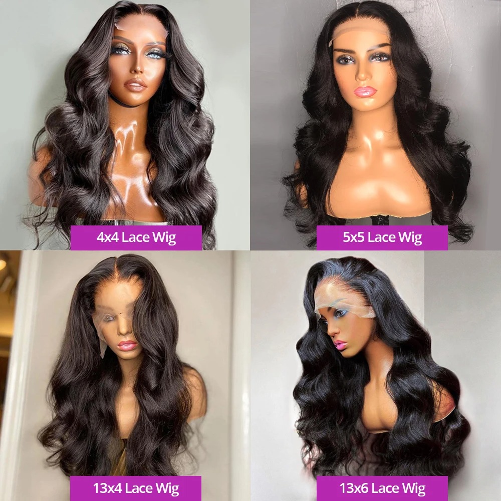 40 42 46Inch Body Wave 360 HD Frontal Wig Glueless Brazilian Wavy 13X4 13X6 Lace Front Human Hair Wigs For Women