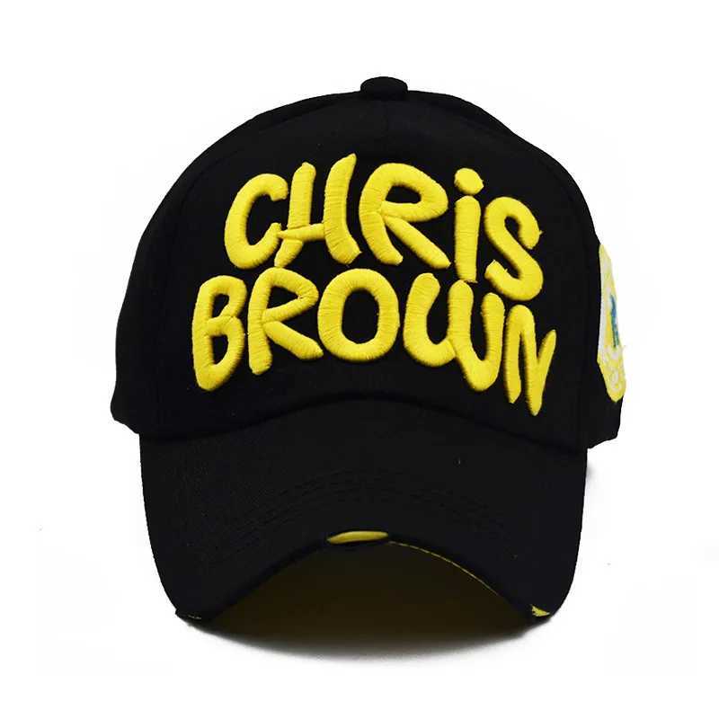 Ball Caps 2022 CHRIS Brown Embroidered Cotton Baseball Hat for Men and Women Outdoor Sports Leisure Sunshade Snapshots Adjustable Hat J240325
