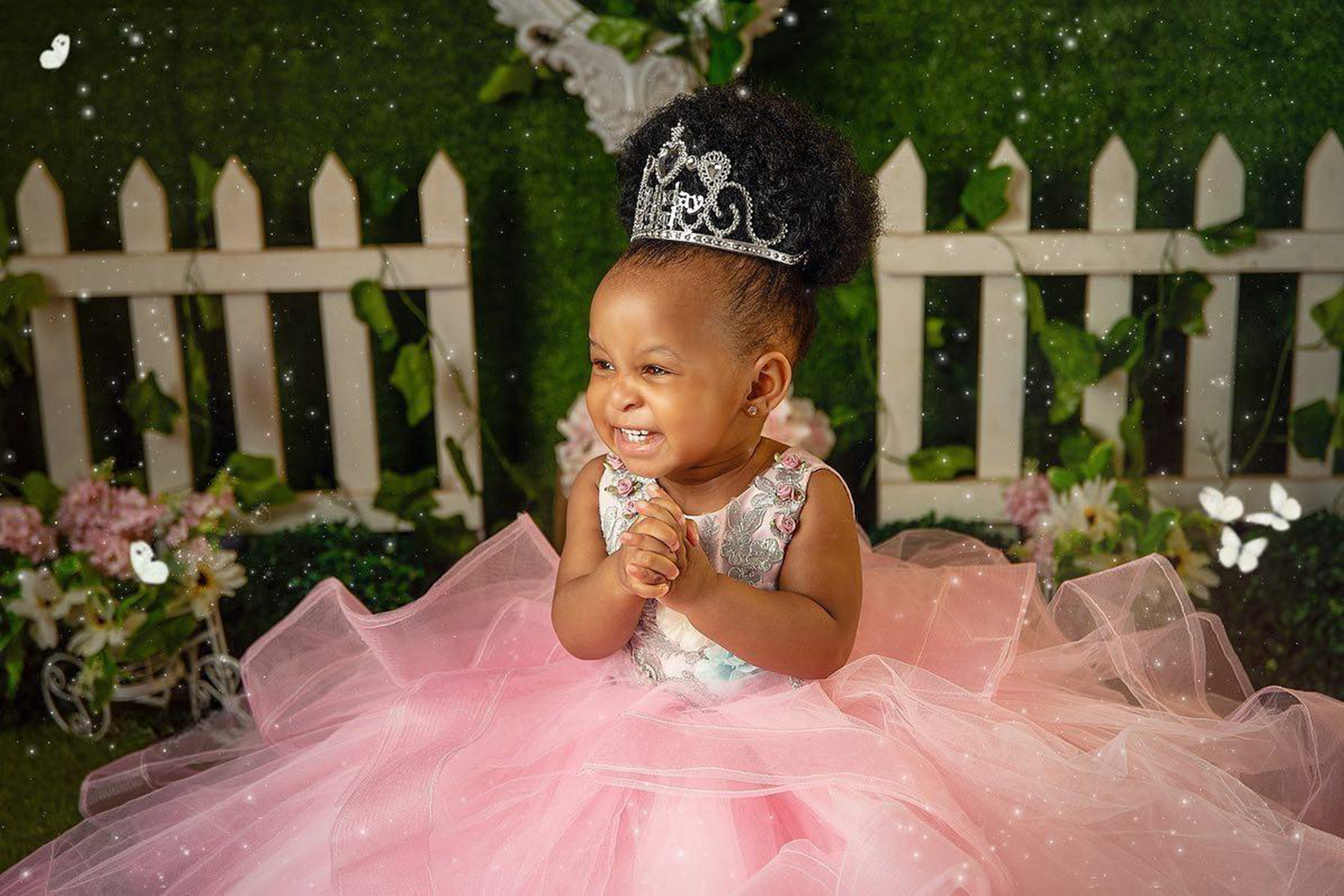 Little Pink Birthday Communication Dress Wer Girls Dresses Tiered Tulle Appliqued Lace Beaded Jewel Kids Gowns For Special Ocns Nf es