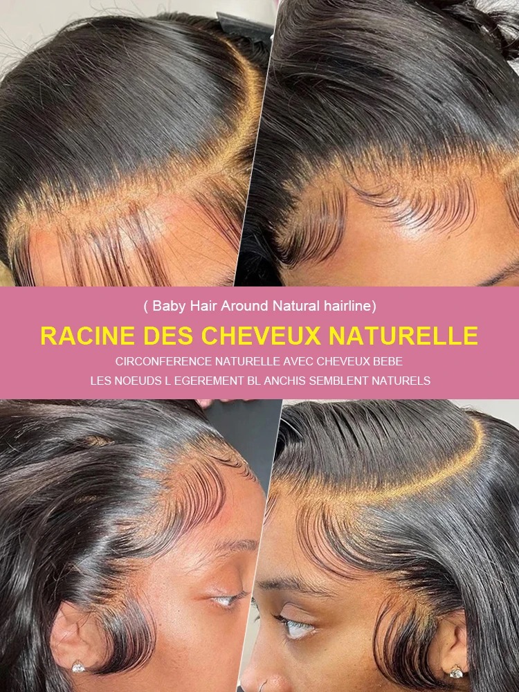 40 42 46Inch Body Wave 360 HD Frontal Wig Glueless Brazilian Wavy 13X4 13X6 Lace Front Human Hair Wigs For Women