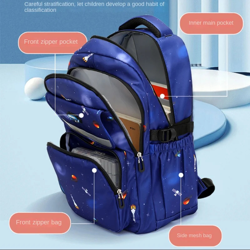 Children School Bags Boys Backpack Kids Primary Orthopedic School Backpack Waterproof Schoolbag Book Bag Mochila Infantil 240314