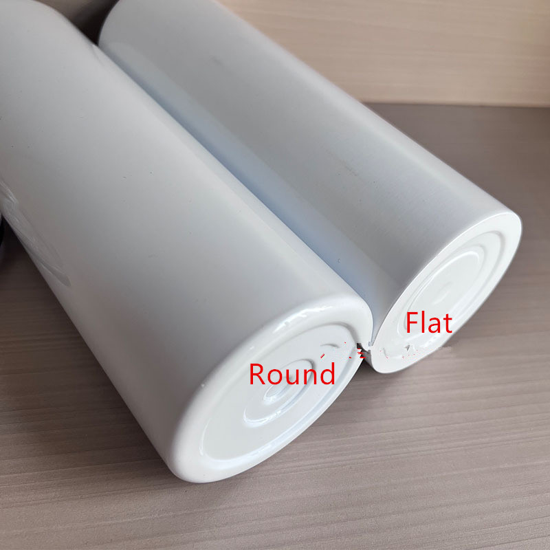 15oz 20oz 30oz Flat bottom Sublimation Tumblers with lid straw blank white Stainless steel sharp edge Straight Skinny coffee cup insulated vacuum wate