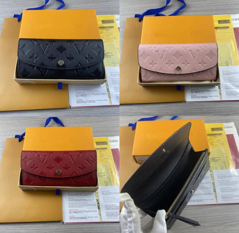 2024 Fashion flowers designer zipper L wallets luxurys Men Women leather bags High Quality Classic Letters coin Purse Original Box flower card holder