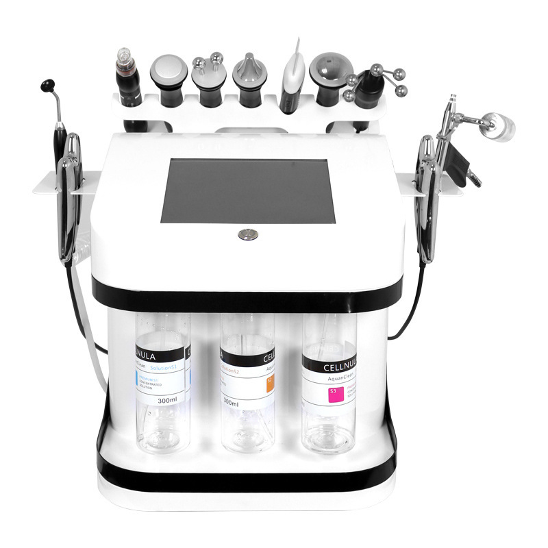 Hydra Dermabrasion Oxygene Jet Peel Machine Rf Ultrasound Multifunction Deep Cleansing Therapy Hydrogen Oxygen Machine