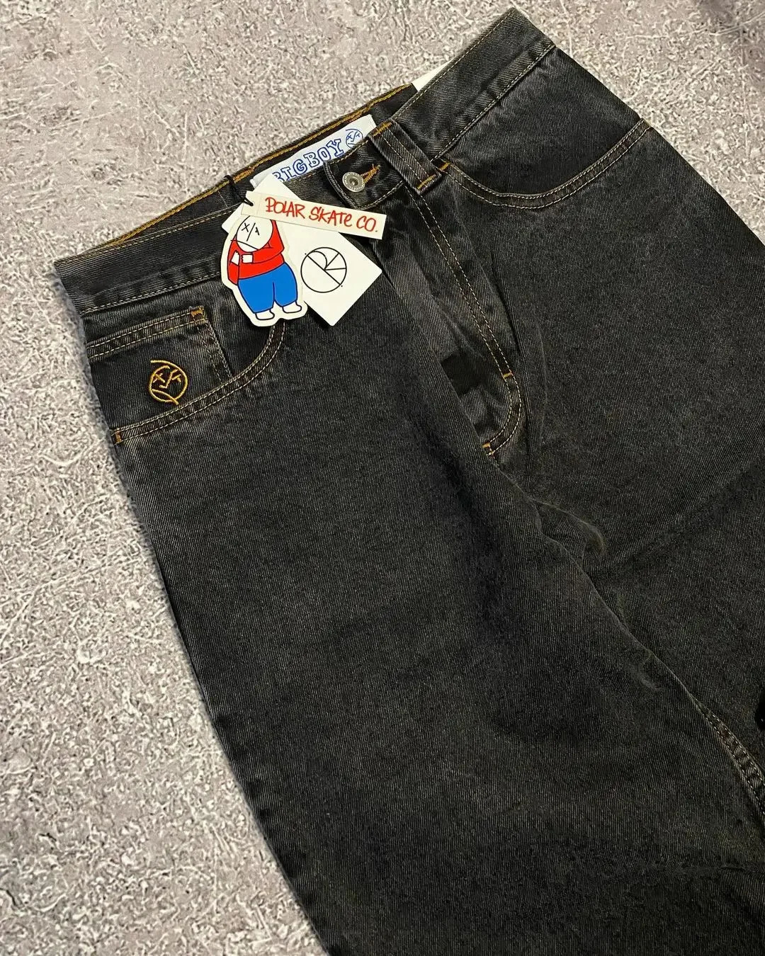 Y2K Big Boy Jeans Harajuku Hip Hop Cartoon Graphic Embroidery Baggy Pants Men Women Fashion WideLeg Trouser Streetwear 240320