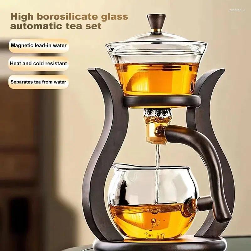 Set with Magnetic Water Diversion - Automatic Kung Fu Teapot for Lazy Tea Lovers