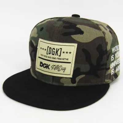 Ball Caps New version of duckbill cap Dgk panel letter duckbill cap camouflage neutral version unisex baseball card J240325