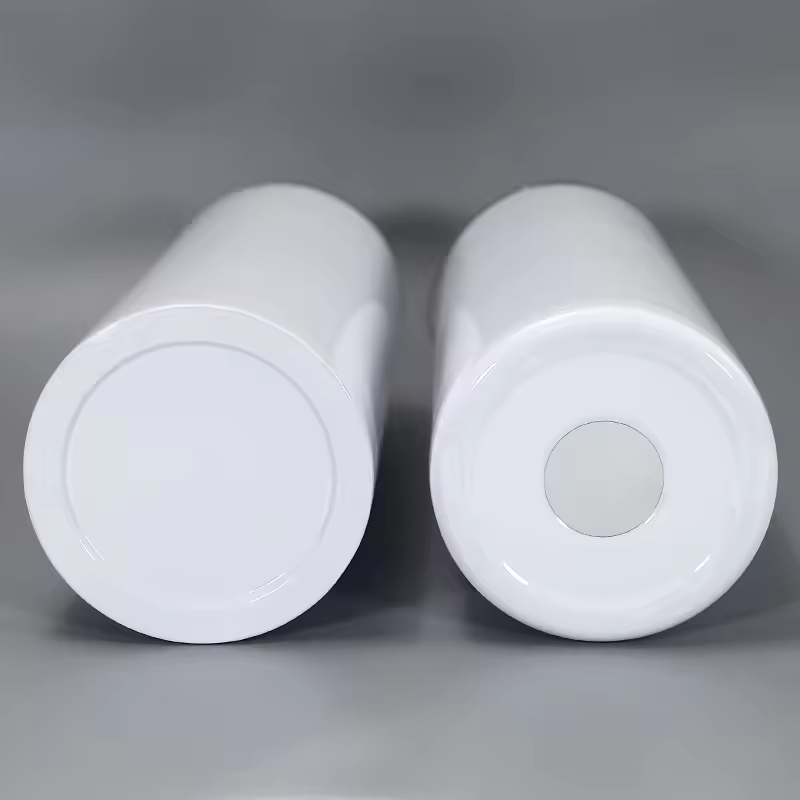 15oz 20oz 30oz Flat bottom Sublimation Tumblers with lid straw blank white Stainless steel sharp edge Straight Skinny coffee cup insulated vacuum wate