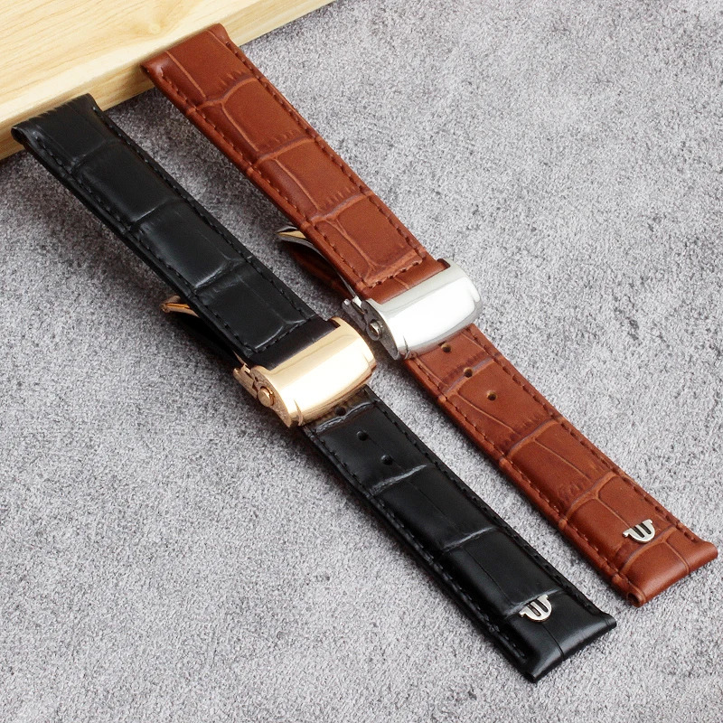 Genuine Leather Watch Strap 20MM 22MM For Maurice Lacroix LES CLASSIQUES MASTERPIECE PONTOS Men Watch Band Bracelet 240313