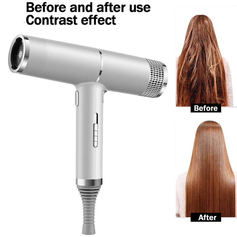 Fast Dry Hair Dryer Ionic Salon Professional high speed Blow Dryer For Curly Hair Frizz Control compact Blowdryer 240314