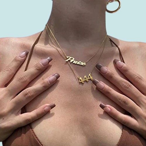 Pendant Necklaces Angel Number Necklace 111 222 333 444 555 666 777 888 999 Gold Plated Stainless Steel Numerology Jewelry N2UE