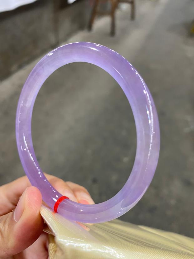 Myanmar Laokeng A-goods emerald jade bracelet high ice violet girls small round jade bracelet 230313