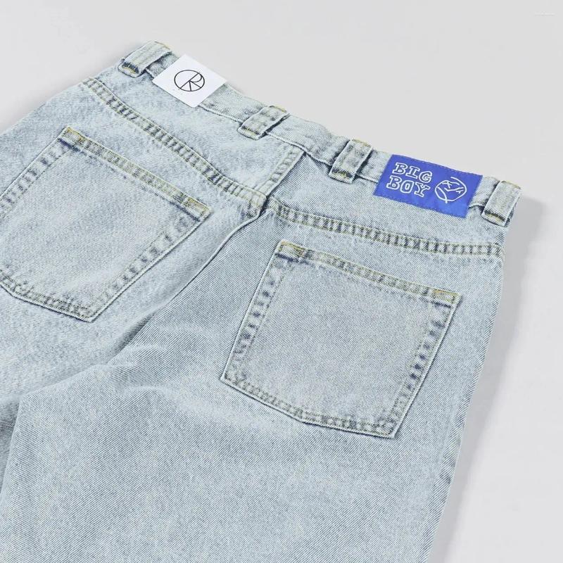 Womens Jeans Retro Hip Hop Cartoon Graphic Streetwear Denim Shorts Y2k Big Boy Embroidery Baggy Jorts Harajuku Gym Basketball Men