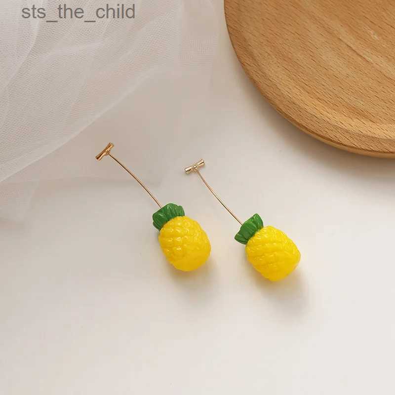 Dangle Chandelier Yellow Comes Summer Beach Sweet Lemon Yellow Earrings Collection Hyuna Style Cute Flower Study Earrings Korea Simple VersatileC24326