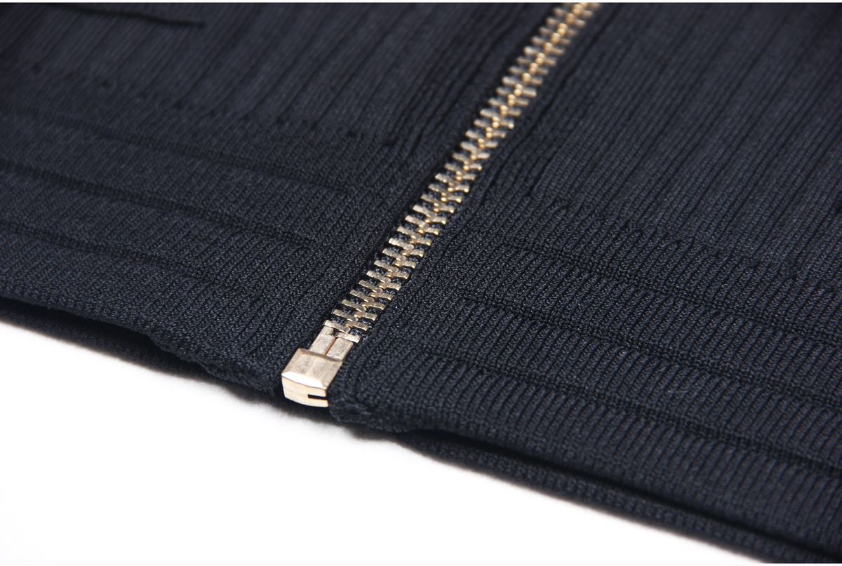 3020 2024 Runway Spring Summer Brand Same Style Sweater Long Sleeve Crew Neck Fashion Clothes Black White