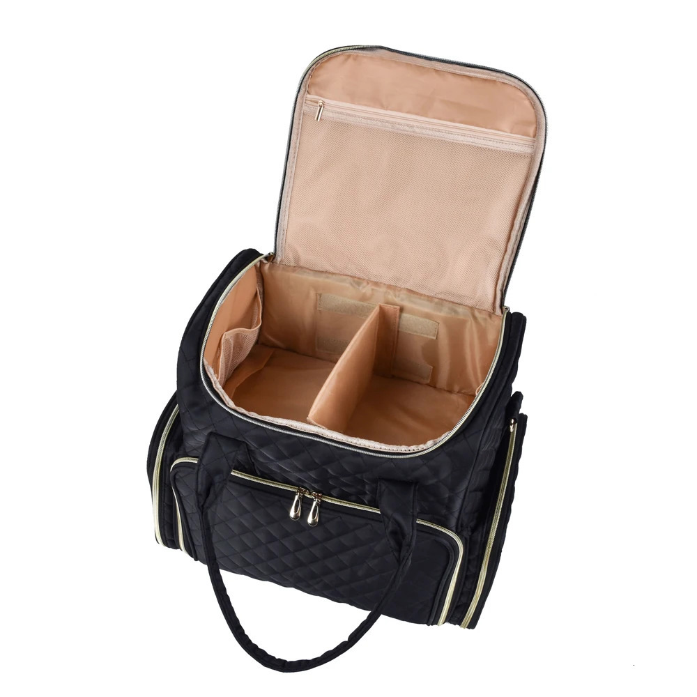 Annmouler Polish Organizer Backpack Holds 80 Bottles Accessories Storage with 2 Removable BagsDouble Layer Nail Pol 240314 4