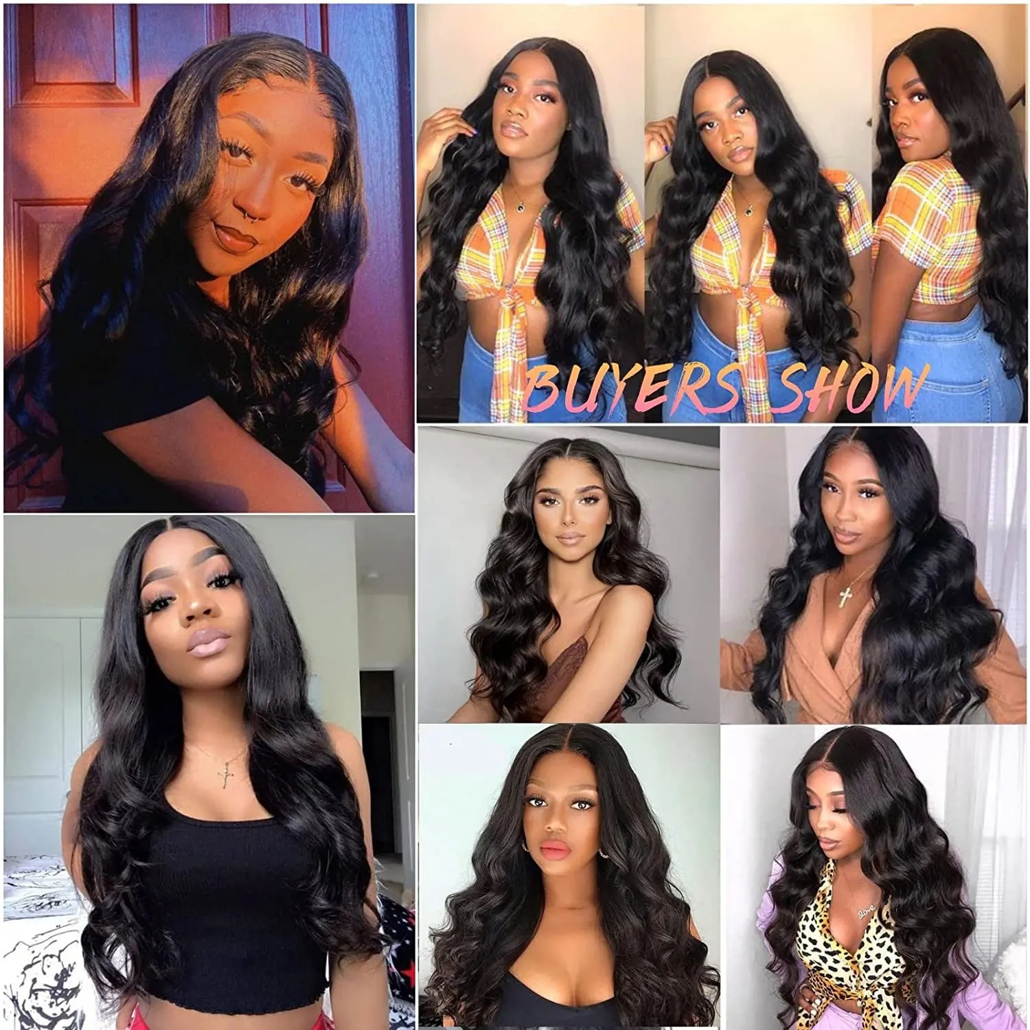 24Inch Long Body Wave Synthetic Part For Women V Shape No Leave Out Heat Resistant Fiber Wigs